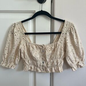 Urban Outfitters cream blouse